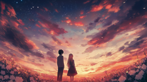 暁の空